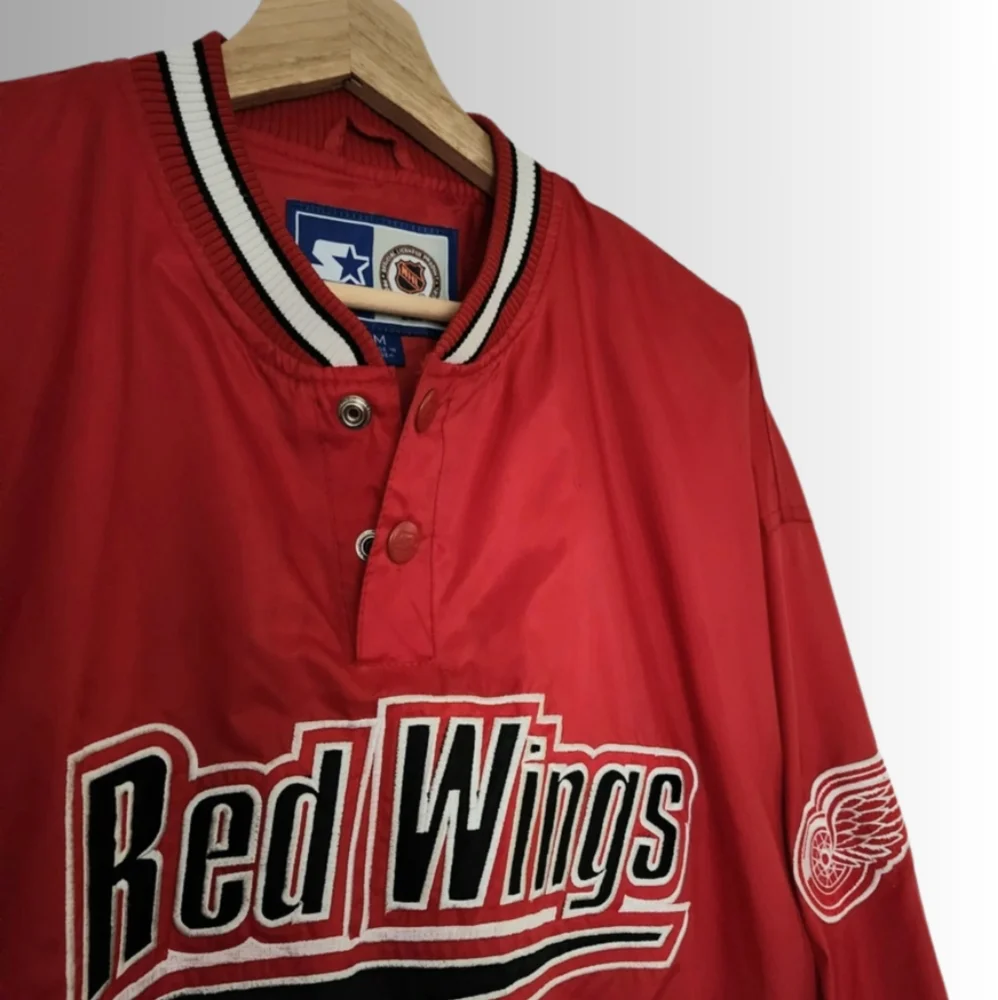 Vintage x 90s STARTER NHL Detroit Red Wings Pullover Sweatshirt - Picture 1 of 7